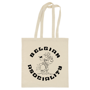 Belgian Asociality logo tote bag